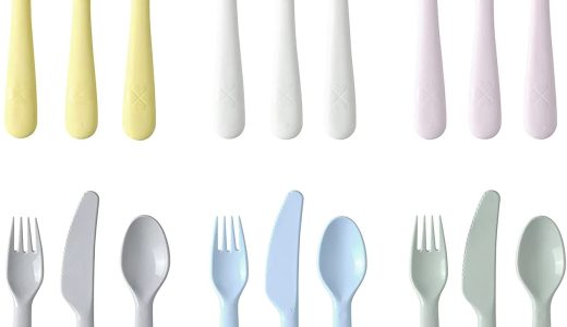 イケア KALAS カトラリー18点セット 子供用(パステル調）